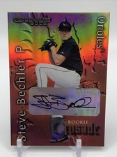Steve Bechler 2002 Donruss Rookie Crusade Autograph Auto /500 Baltimore Orioles