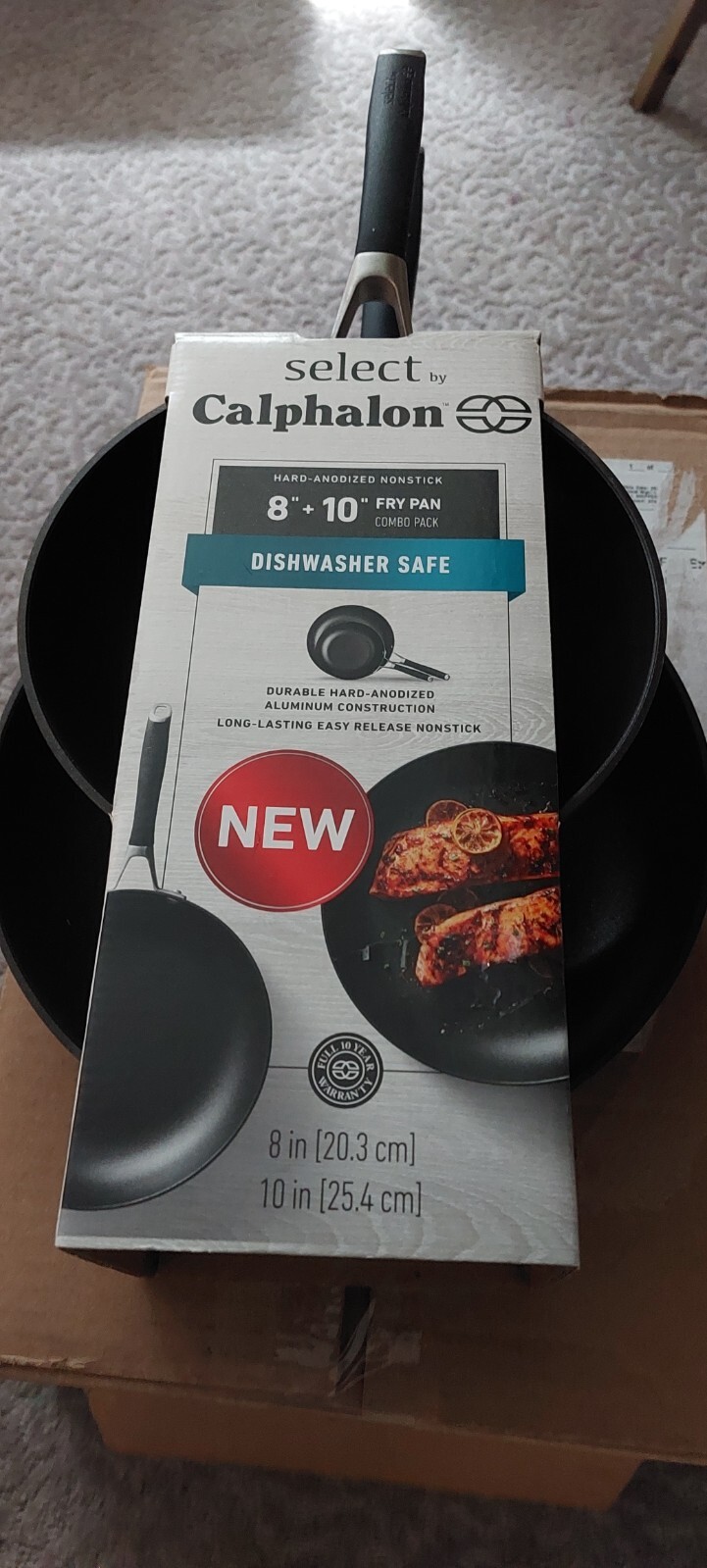 Select by Calphalon Nonstick HardAnodized 8" + 10" Fry Pan Set Dishwasher Safe eBay