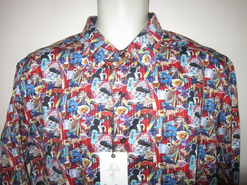Chemise Robert Graham Cali Sunset - Manches Longues, Taille XL, édition Limitée - Occasion Très Bon état