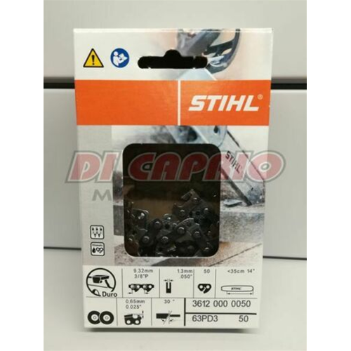 Catena Motosega Diamantata STIHL Picco Duro Widia 3/8" 50 Maglie spessore 1,3 mm