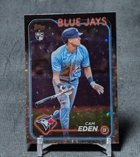 Cam Eden Silver Foil Rookie RC 2024 Topps Update Series Card #US349 Blue Jays. rookie card picture