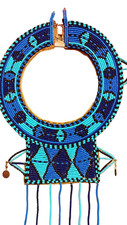 Vintage authentic Maasai ceremonial beaded necklace. In good condition