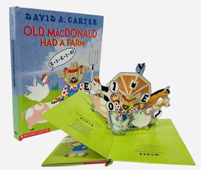 Old MacDonald Had a Farm Pop Up Book Rare First Edition by David