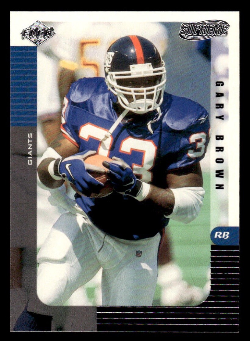 Gary Brown New York Giants 1999 Collector's Edge Supreme 082 eBay