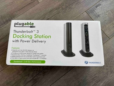 Plugable Thunderbolt 3 Docking Station  w/ Power Delivery | TBT3-UDV