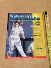 Sussex v Australia Cricket Program - Hove County Ground - August 2001