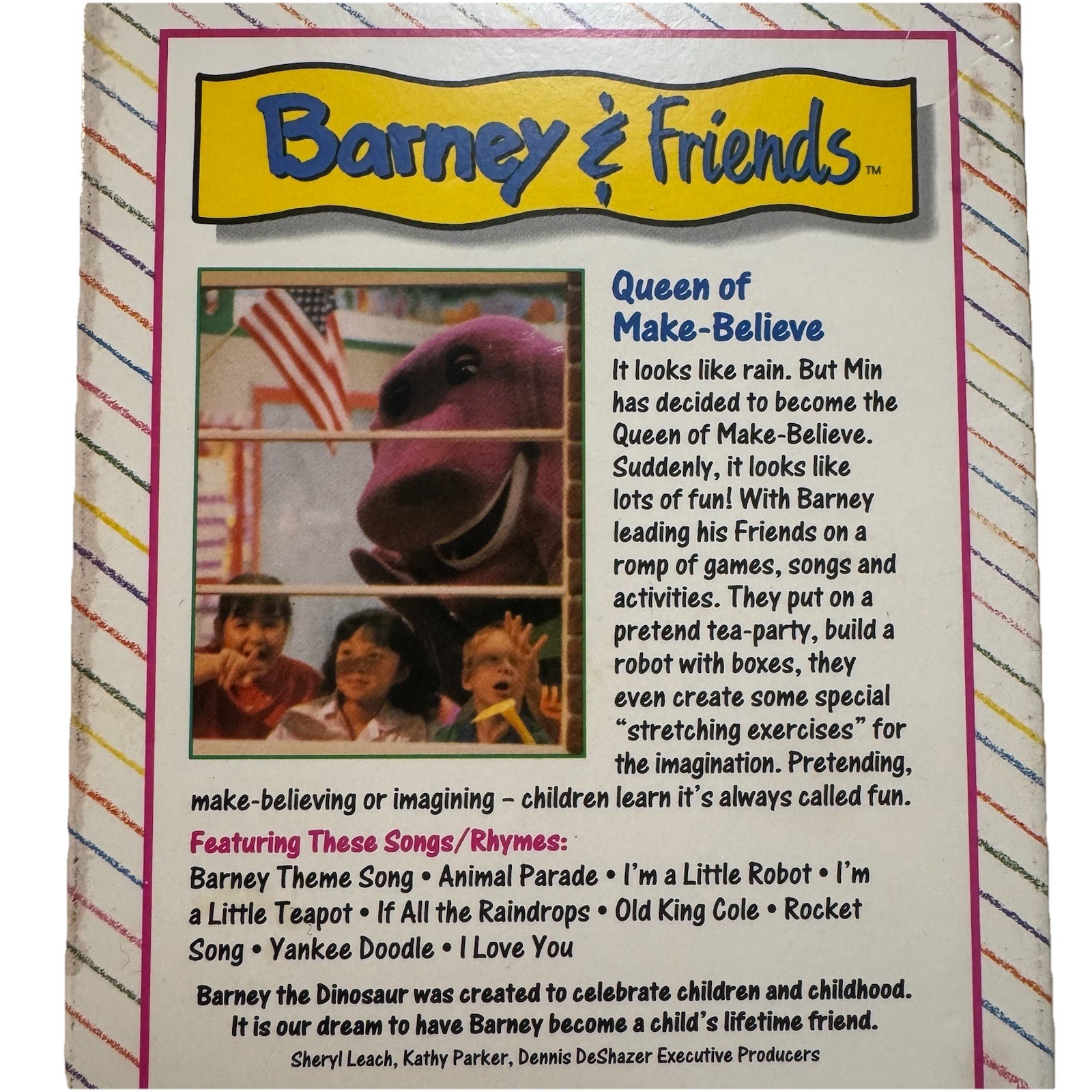 Barney & Friends: Queen of Make Believe VHS 1992 Time Life Video The Lyons Group