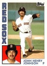 1984 Topps #419 John Henry Johnson Boston Red Sox