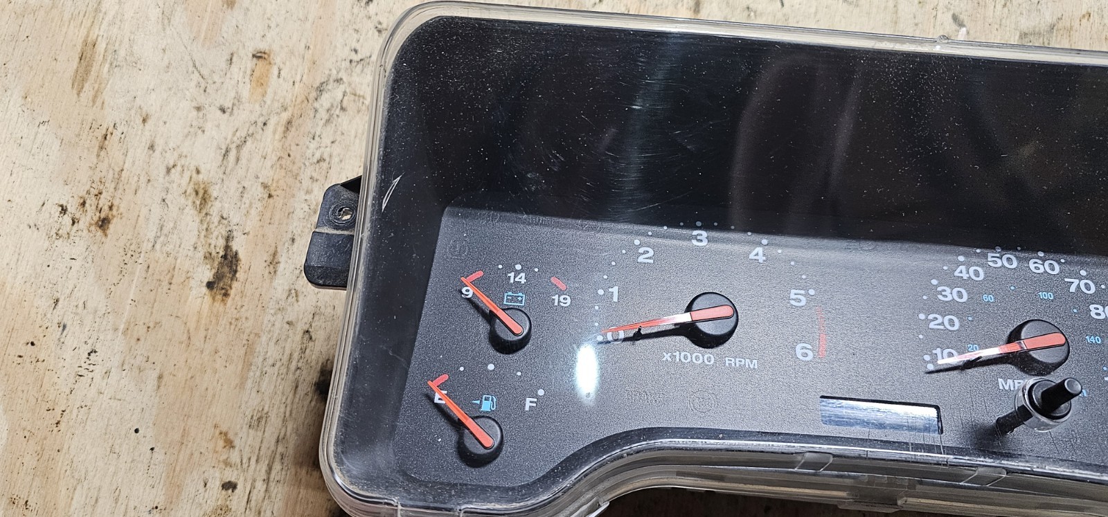 2003 Jeep Wrangler Speedometer Instrument Cluster 340k Miles thumbnail 2