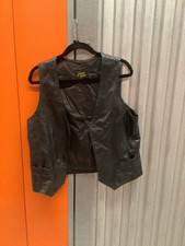 Genuine Leather Small Vest Genuine Leather Black