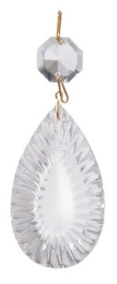 B&P Lamp Clear Pendalogue, Fire Polished