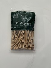 90 Golf Tee's Club Champ Pro Strength Solid Hardwood 2 1/8 inch Made in the USA