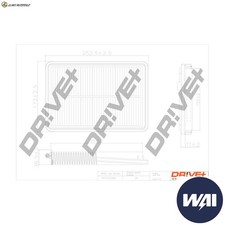 LUFTFILTER DP1110.10.0200 FÜR RENAULT KADJAR KOLEOS/II/SUV NISSAN ROGUE KICKS