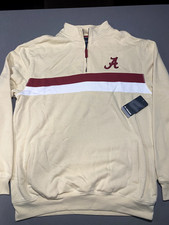 Alabama Crimson Tide Men's XL Colosseum Quarter Zip Pullover- New with Tags 