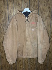 Carhartt J141 BRN Sierra Jacket Sherpa Lined 3XL Hooded Brown