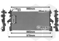 KüHler, Motor KüHlung 09012705 VAN Wezel FüR Peugeot CitroËN Opel