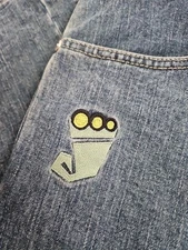 JNCO Pipes Smoke Stacks 179 Jeans Denim Embroidered Mens 42x32 Baggy