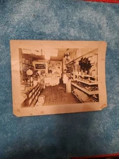 Vintage Black And White Photo General Store 20th Century? Old House Estate Sale 