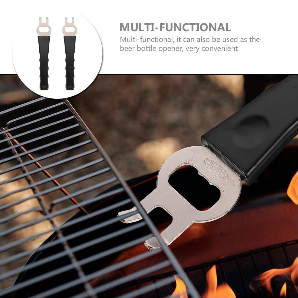 2 Pcs Stainless Steel Baking Tray Lifter and Hot Pan Gripper Clamp Multi-Func...