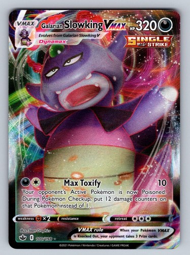 Galarian Slowking VMAX 100/198 NM/M Holo Chilling Reign VMAX Rare Pokemon T02152