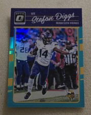 2016 Panini Donruss Optic STEFON DIGGS #61 Aqua Holo Prizm #/299 Vikings 