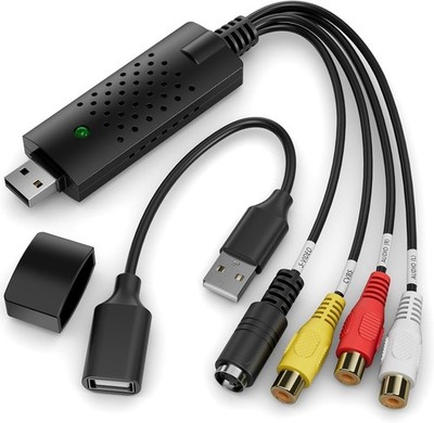 Capture Card USB Video Converter RCA to USB VHS DVD for PC Mac