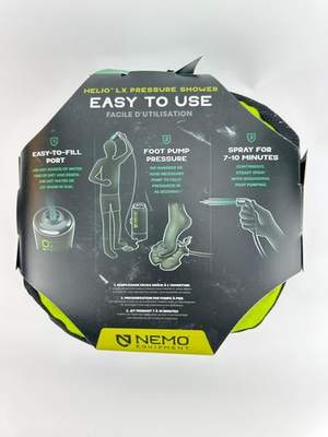 #ad NEMO Helio LX Portable High Pressure Camping Shower 22L Foot Pump NEW $129.99