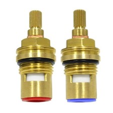 Replacement Brass Ceramic Disc Stem Cartridge Faucet Valve Quarter Turn 1/2" ...