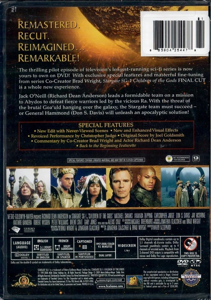 Stargate SG-1: Children of the Gods Final Cut (DVD 2009) NEW - Image 2 of 2