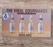 Miim Miic The Viral Gourmand 4 pc Body Oil Set Collection 10ml bottles NEW 