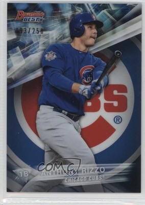 2016 Bowman's Best Blue Refractor 93/250 Anthony Rizzo #44 8p8
