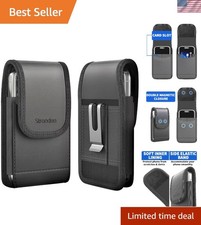 New Leather Magnetic Closure Holster for iPhone with Belt Clip  Card Holder