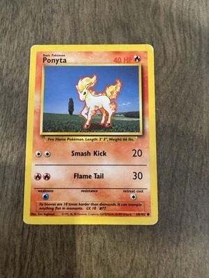 Pokémon TCG Ponyta Base Set Regular Card 060/102