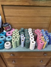 65 Big Spools Of Thread Various Colors