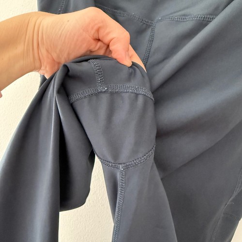 Latched Mama Womens 1X Black Side Pocket High Waisted Athletic Leggings - Picture 7 of 9