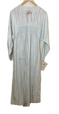 Barbizon Cuddleskin NEW Nightgown VTG Light Blue Cottagecore SP Modest -Read