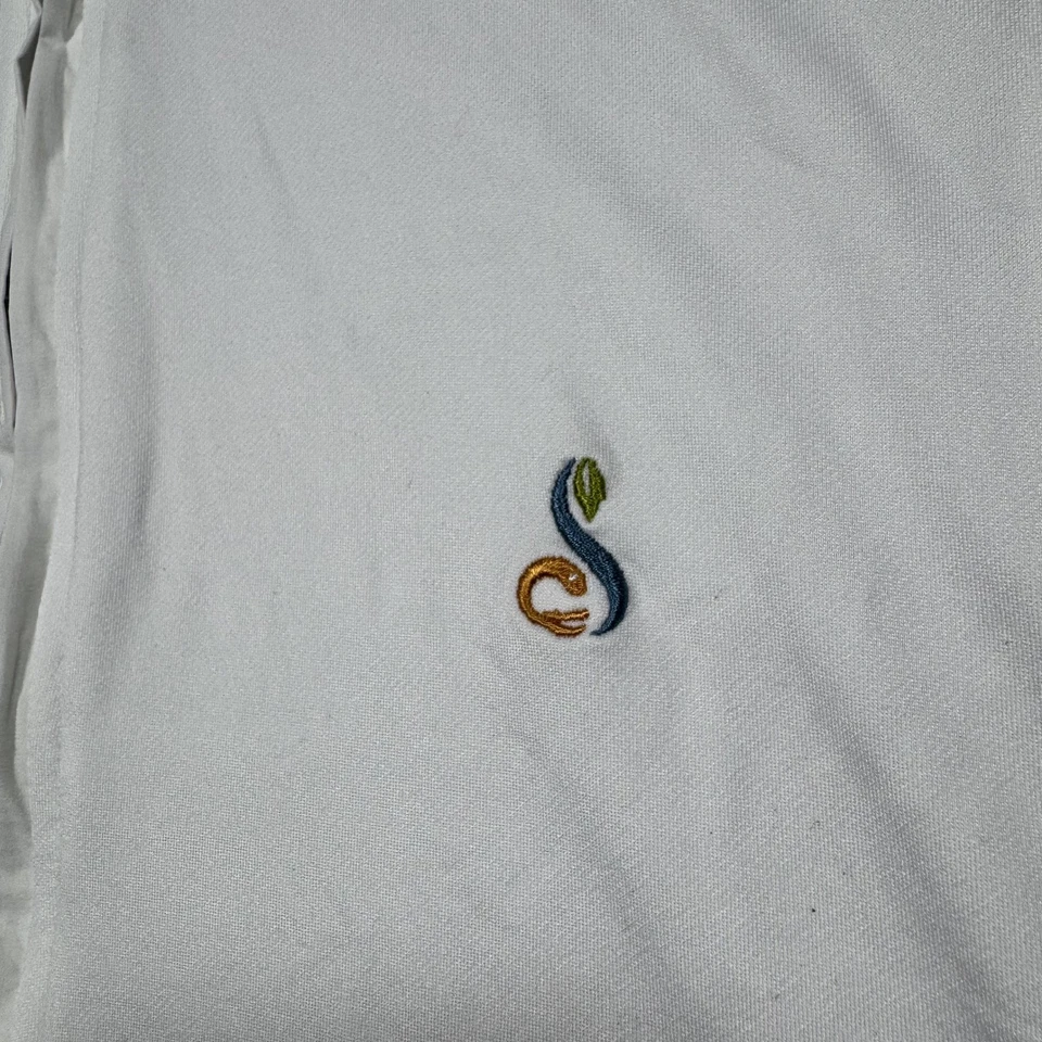 B Draddy Mens Pullover Medium White Streamsong Golf Quarter Zip Performance - Image 2 of 4