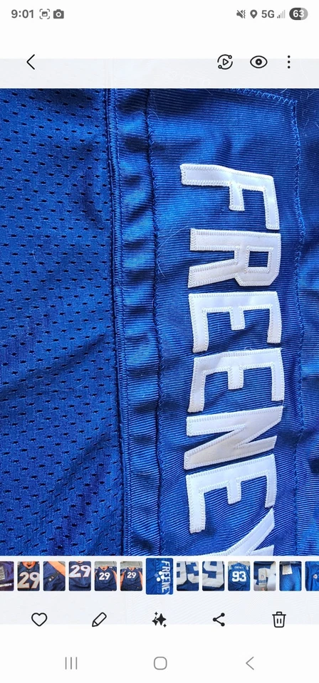 Camiseta de fútbol americano Reebok Dwight Freeney #93 Indianapolis Colts talla M para hombre Foto 3 de 4