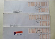 Singapur Automatenmarken 1.20/21/22   3 R-Inbetriebnahme FDC mit 3 ATM  (27)