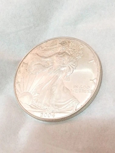 United States Mint 2004 Walking Liberty Eagle 1 oz Fine .999 Silver Dollar