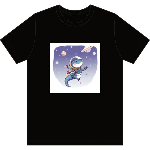 Cosmic Axolotl Space Explorer Tee - product listing photo