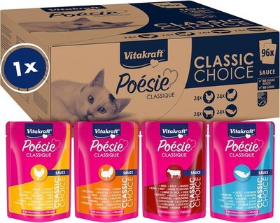 Vitakraft Poésie Classique, Vorratspackung, Nassfutter Katze, Katzennassfutter