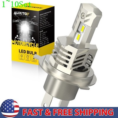 AUXITO H4 LED Headlight Bulbs Light High Low Beam 6000K 9003 Super White 1-10Set