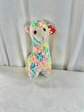 TY Beanie Babies Classic 9" LOLA the Rainbow Llama Plush Stuffed Animal