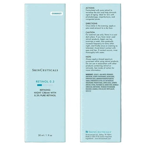 SkinCeuticals Retinol 0.3 Refining Night Cream 30ml / 1oz – Anti-Aging