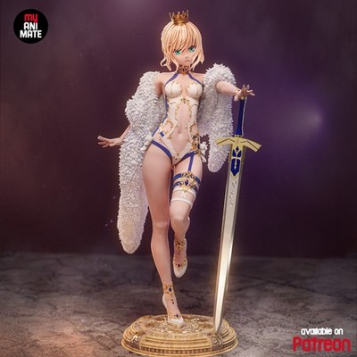 Saber Royal | Fate Series | 3D Printed Sculpture | Unpainted 1:6