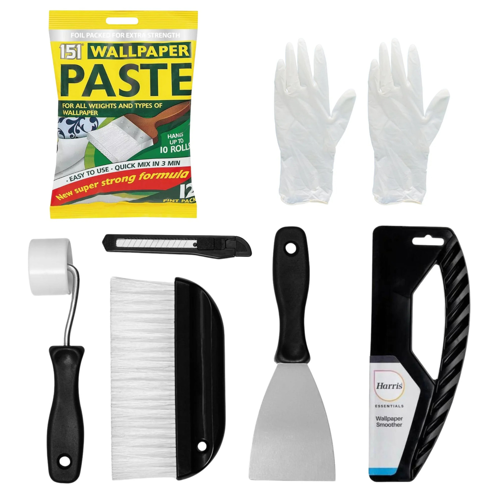 Wallpaper Paste Kit - Includes 10 Roll Adhesive Paste and Wallpaper Kit