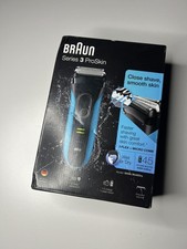 Braun Series 3 Clean & Close | Model 310s Wet & Dry Electric Shaver | Black/Blue