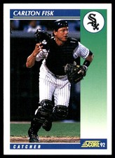 Carlton Fisk 1992 Score #72 White Sox MLB READ FREE SHIPPING AutographDen