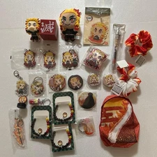 Demon Slayer Rengoku Kyoujurou 25Pc Lot  Plush, Figure, Badges, More!